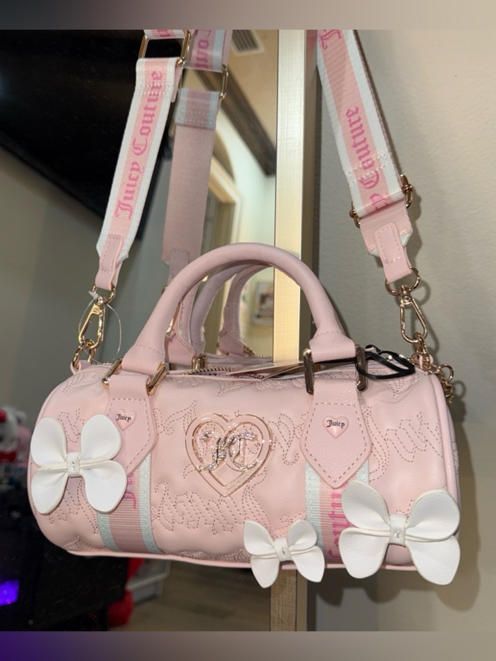 Juicy Couture “Save the Best for Last” Mini Barrel Purse